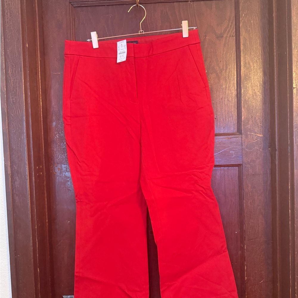 J. Crew Kelsey Scarlet Trousers